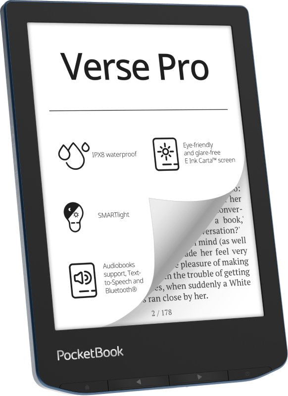 Libro Electronico Ebook Pocketbook Verse Pro Ereader 6" 16 Gb Azul Azure