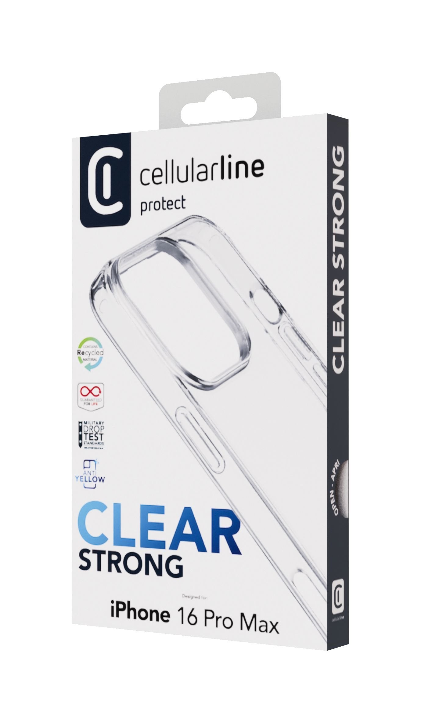 Cellularline Clear Strong Case Iphone 16 Pro Max