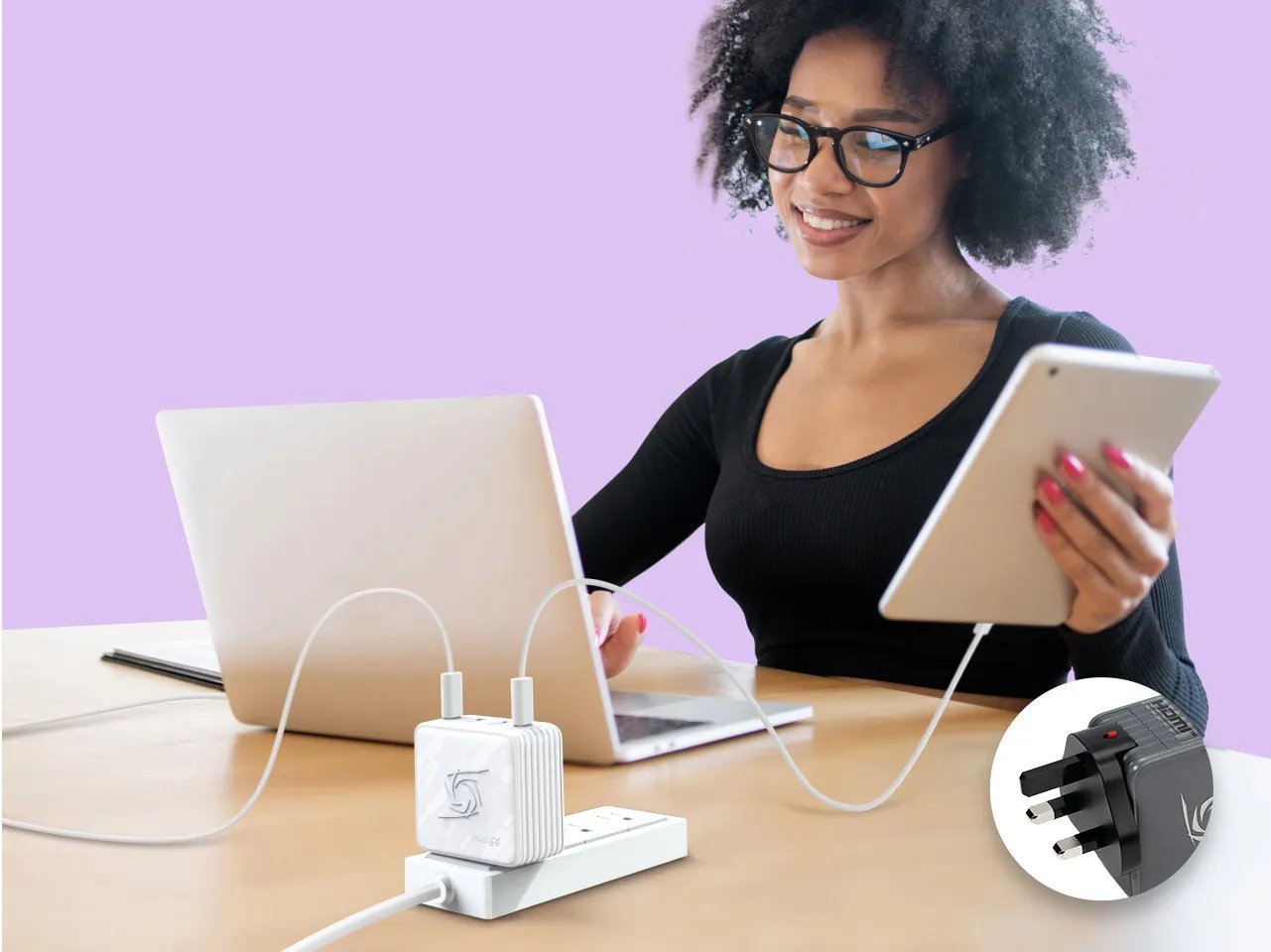 Avermedia Ladedock, Core Go Gc313 Blanco, 100w Gan, Hdmi