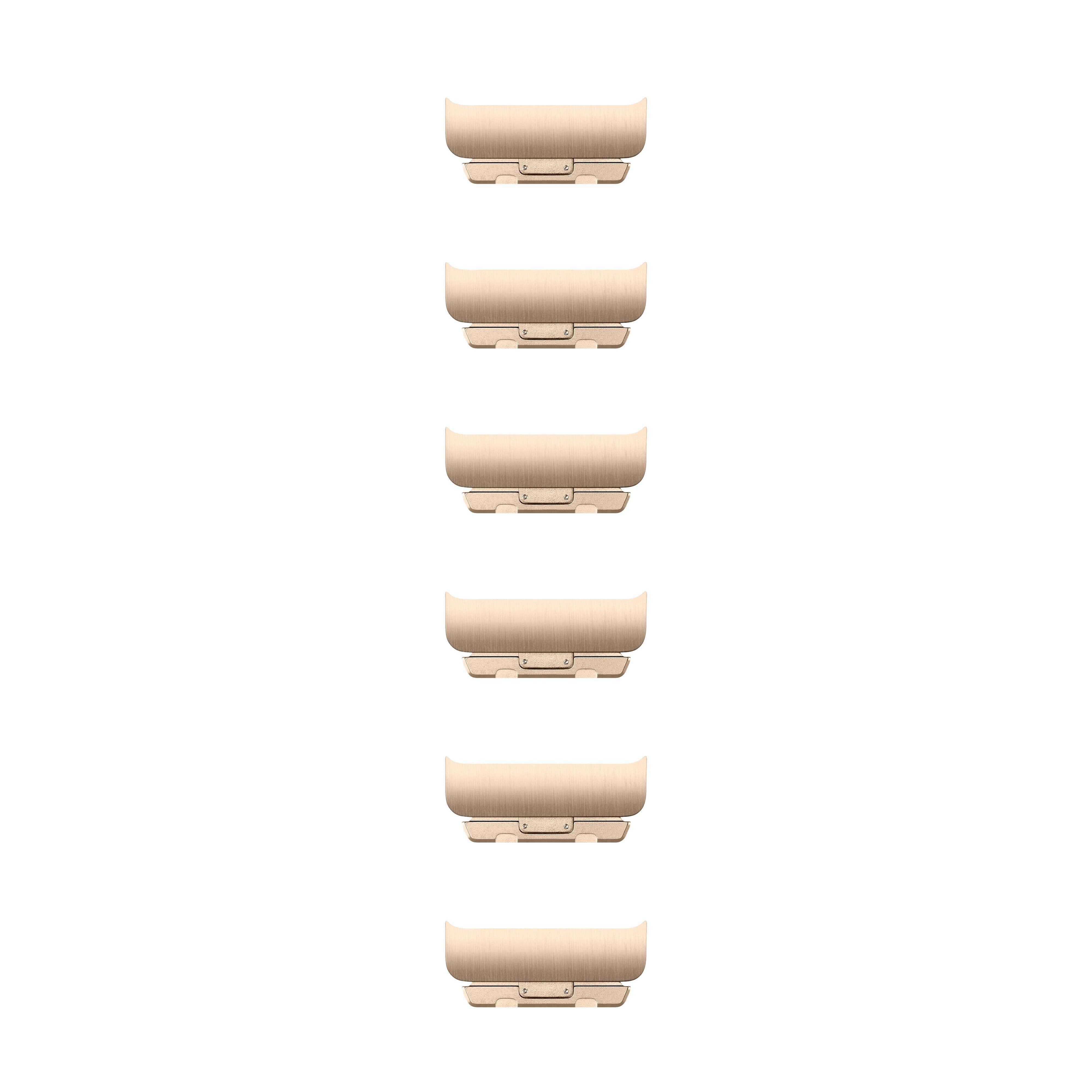 EAN 0195949658303 - Apple MXMJ3ZM/A Accesorios para dispositivos vestibles inteligentes Band extension Oro Acero inoxidable imagen 1