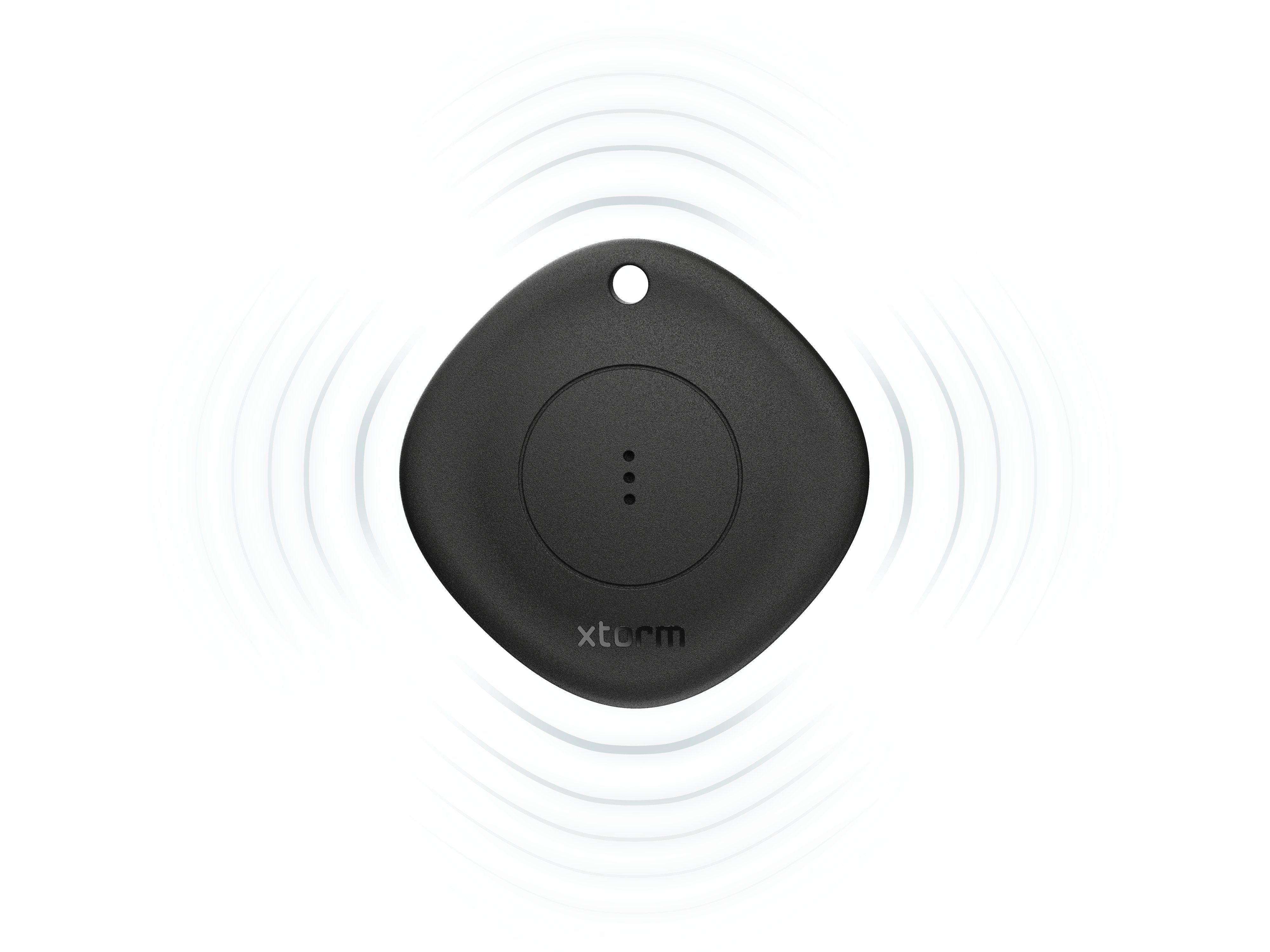 Localizador Travel Tag Pack 3 Negro Xtorm 3 Unidades/ Compatible Con La App 'Buscar' De Apple/ Batería Reemplazable.