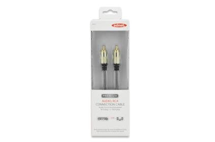 Ednet Audio Cable 1x Rca - M/M 1.5m Mono Shielded Gold