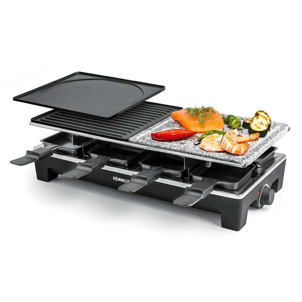 EAN 4001797239600 - Rommelsbacher RCS 1350 parrilla de interior 8 personas(s) 1350 W Negro, Acero inoxidable imagen 2