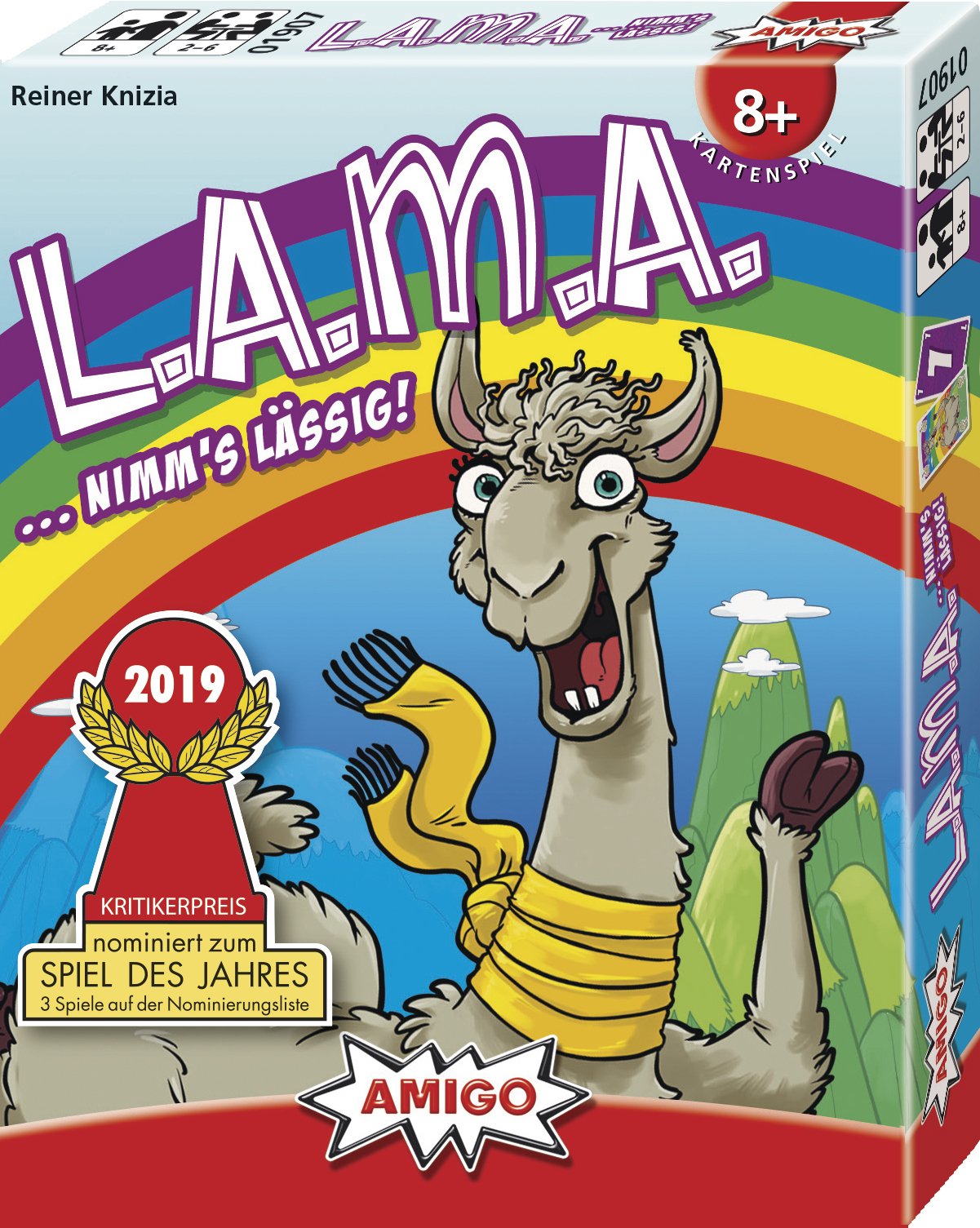 EAN 4007396019070 - Amigo LAMA Juego De Cartas Emparejamiento imagen 1