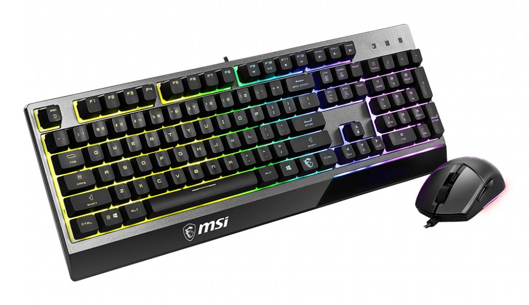 Msi Vigor Gk30 Combo Raton + Teclado Usb Qwertz Alemán Negro S11-04de601-Cla