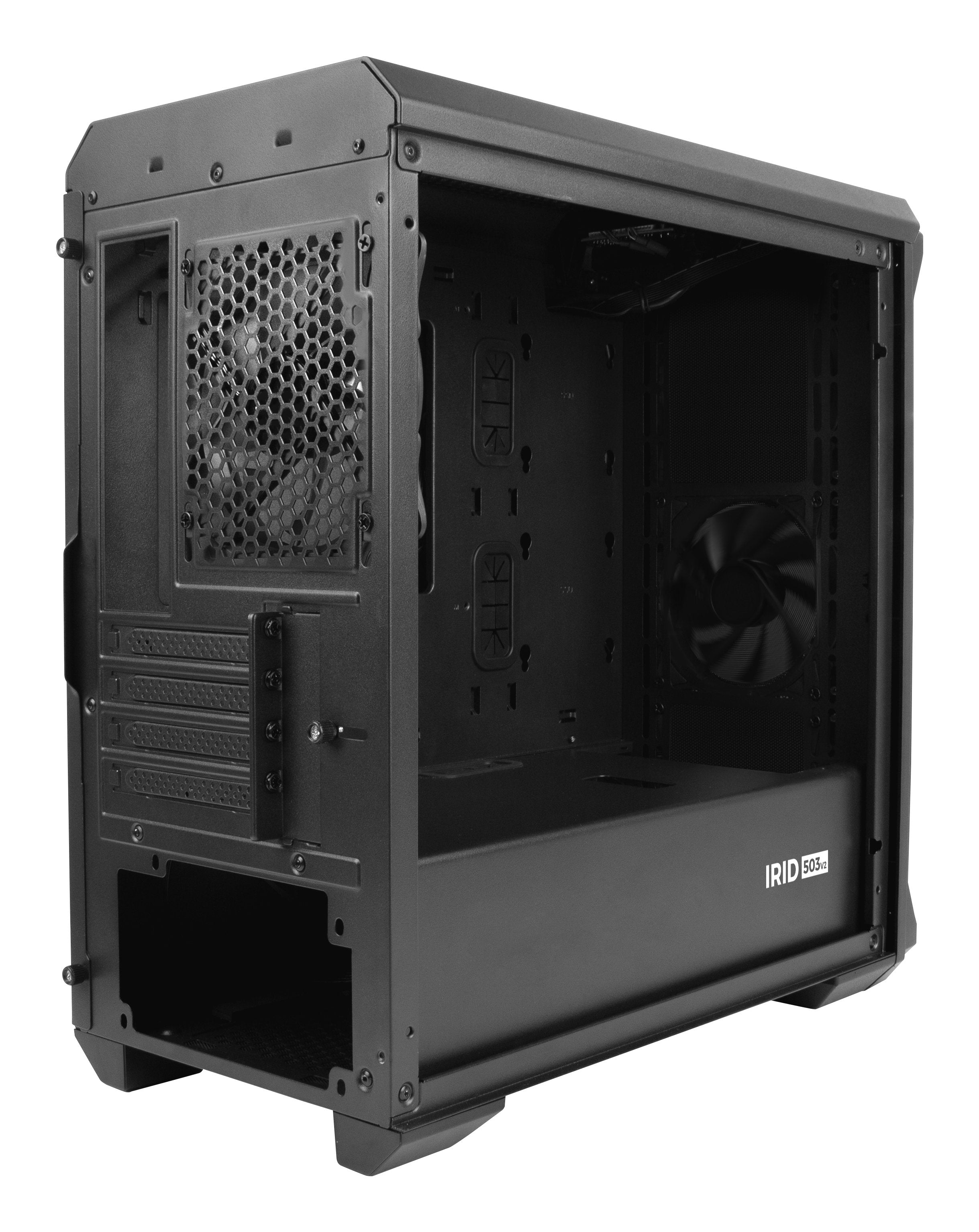 Caja Pc Natec Gaming Genesis Irid 503 Matx 1xusb 3.0 2xusb 2.0 S/F Cristal Templado