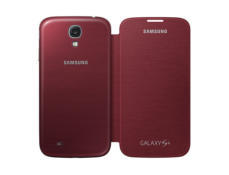 Samsung Flip Cover Funda Samsung Galaxy S4/Con Tapa.Sustituye Tapa Trasera/Marron/Ef-Fi950baegww