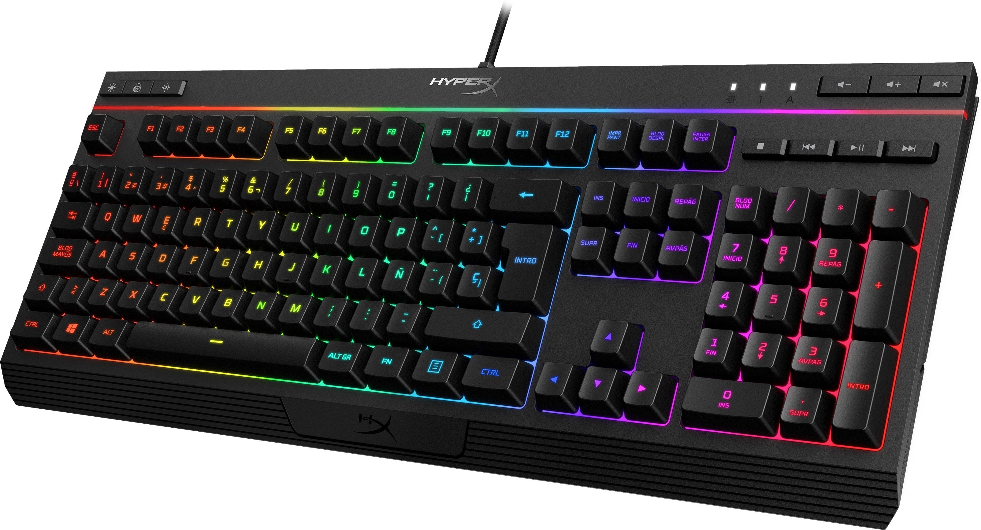 Hyperx Alloy Core Rgb Teclado Membrana Gaming Retroiluminado Negro 4p4f5ae#Abe Hx-Kb5me2-Es