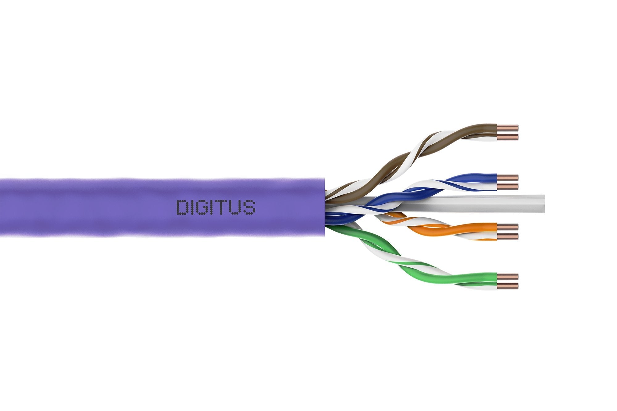 Digitus Cable De Red Cat.6 U/Utp Dca Solid Wire Awg 23/1 Lsoh 500m Violet Reel