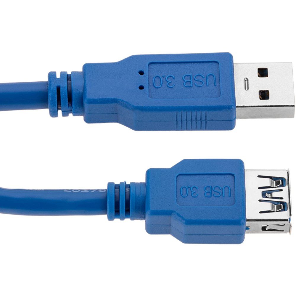 Techly 1.0m Usb 3.0 A M/F Cable Usb 1 M 3.2 Gen 1 (3.1 Gen 1) Usb A Azul