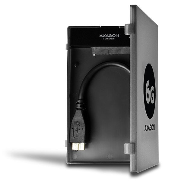 EAN 8595247903075 - Axagon ADSA-1S6 caja para disco duro externo Carcasa de disco duro/SSD Negro 2.5" imagen 5