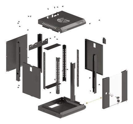 EAN 5901969441598 - Lanberg WF11-3309-10B armario rack 9U Bastidor de pared Negro imagen 12