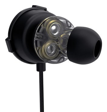 Auricular De Boton Gaming Gxt 406 Pine Multiplataforma Negro Trust Estuche Protector/ Micrófono De Brazo Extraible