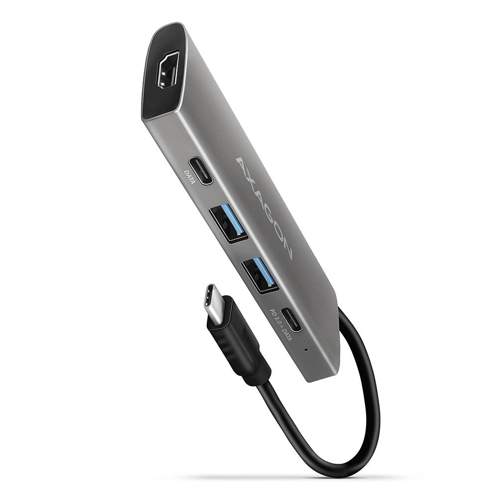 EAN 8595247905444 - Axagon HMC-5G2 base para portátil y replicador de puertos Alámbrico USB 3.2 Gen 2 (3.1 Gen 2) Type-C Gris imagen 1