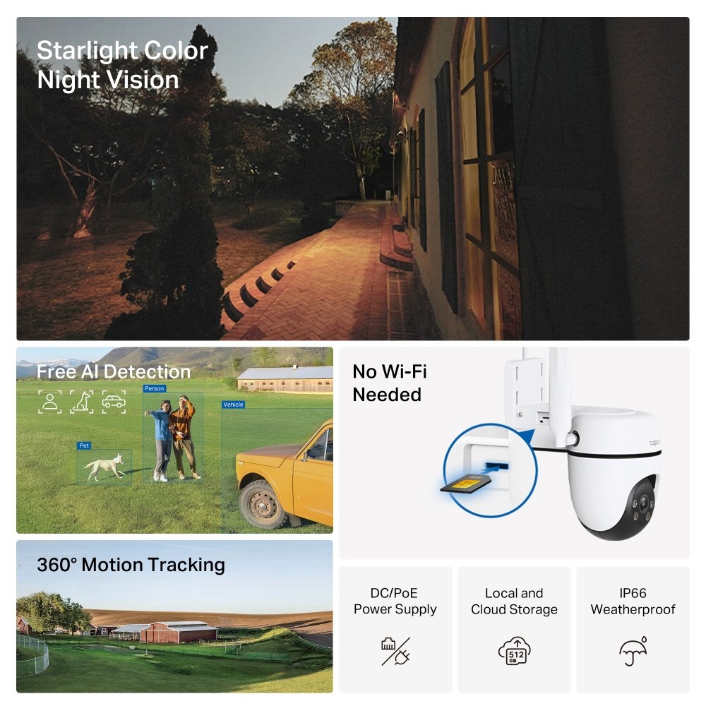 EAN 8885020621037 - TP-Link TAPO C501GW cámara de vigilancia Torreta Cámara de seguridad IP Exterior 1920 x 1080 Pixeles Pare imagen 4