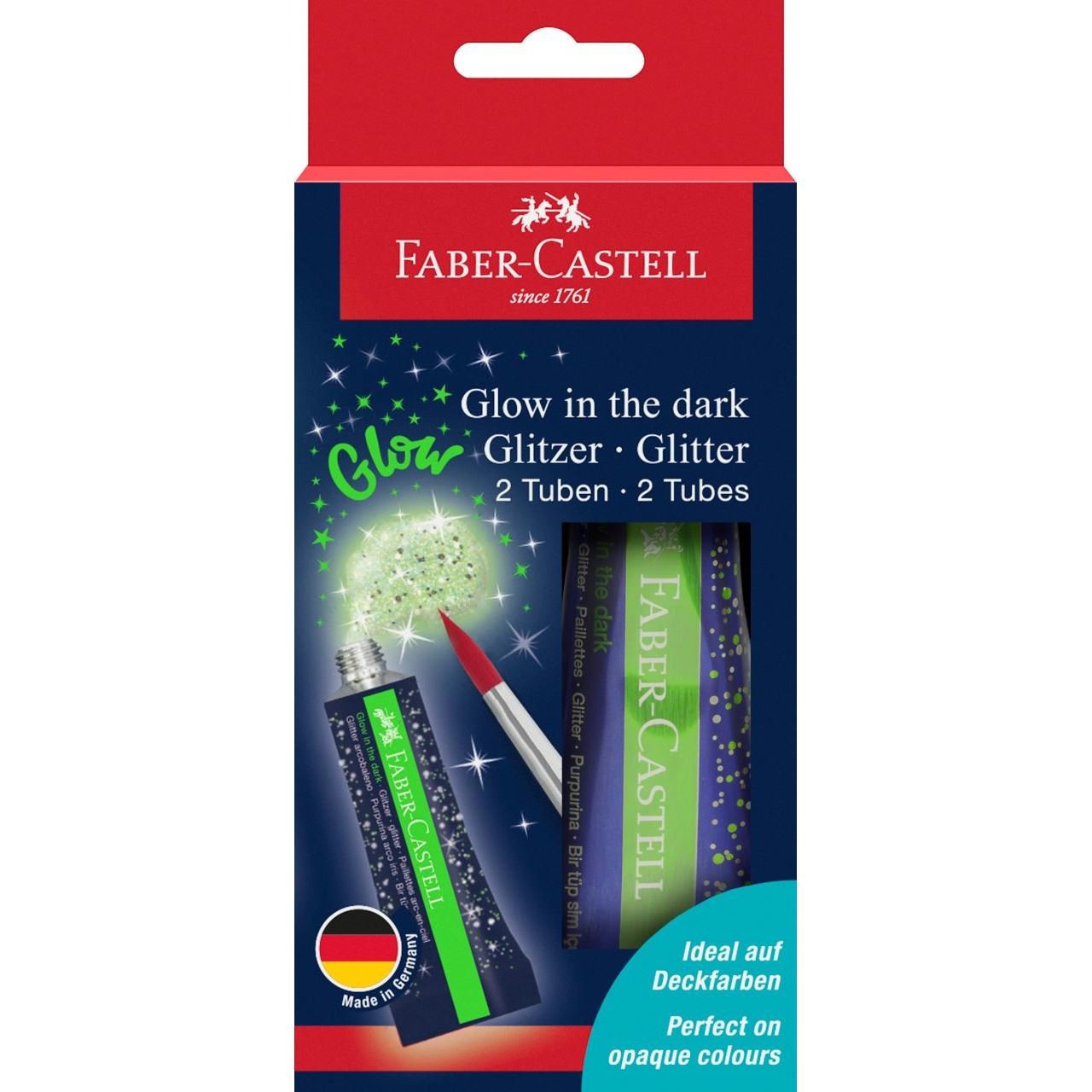 EAN 4005401250920 - Faber-Castell 125092 pintura para manualidades Témpera con purpurina 12 ml 2 pieza(s) imagen 1
