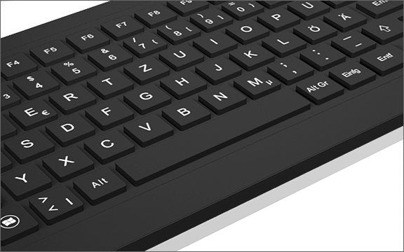 Teclado Alemán Keysonic Ksk-6231inel Usb Qwertz Negro