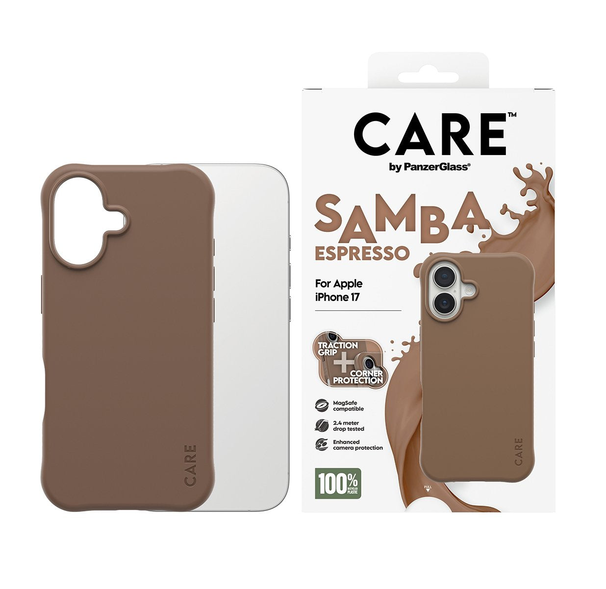 EAN 5715685027116 - PanzerGlass CARE™ by ® Samba Case Espresso w. MagSafe iPhone 17 funda para teléfono móvil Marrón imagen 2