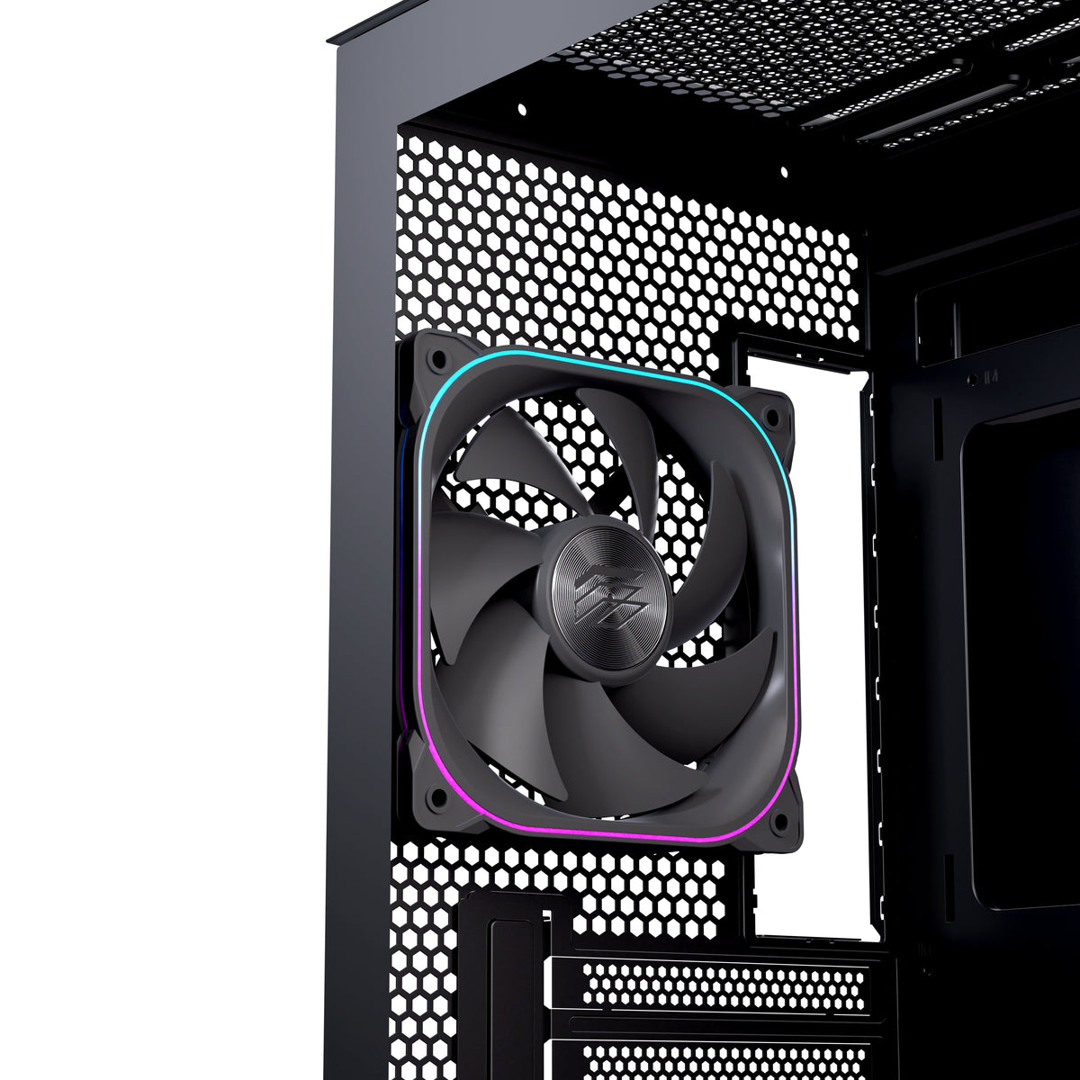 EAN 6977277360011 - Einarex EXCS-SM-51DR-B carcasa de ordenador Micro Torre Negro imagen 8