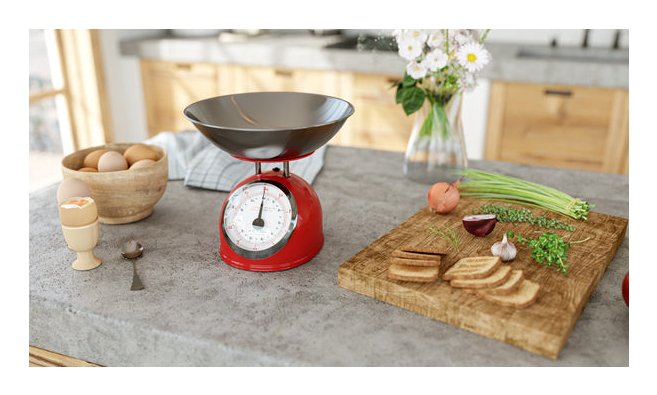 Báscula Eta Eta577790030 De Cocina Storio, Roja