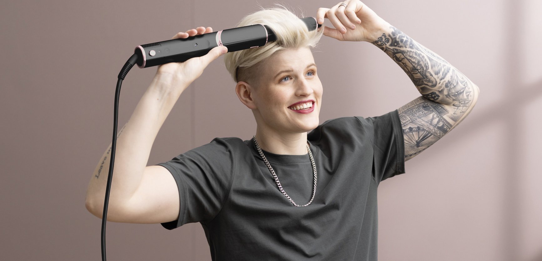 EAN 622356270601 - Shark FlexStyle HD424EU Herramienta de peinado con múltiples accesorios Caliente Negro, Oro rosa 1400 W 2, imagen 22