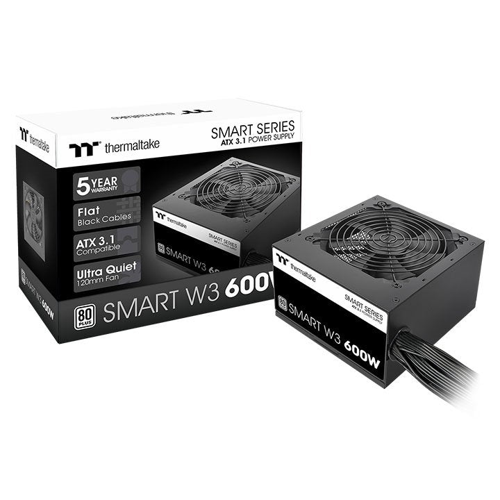 EAN 4711475645394 - Thermaltake Smart W3 unidad de fuente de alimentación 600 W 24-pin ATX ATX Negro imagen 6