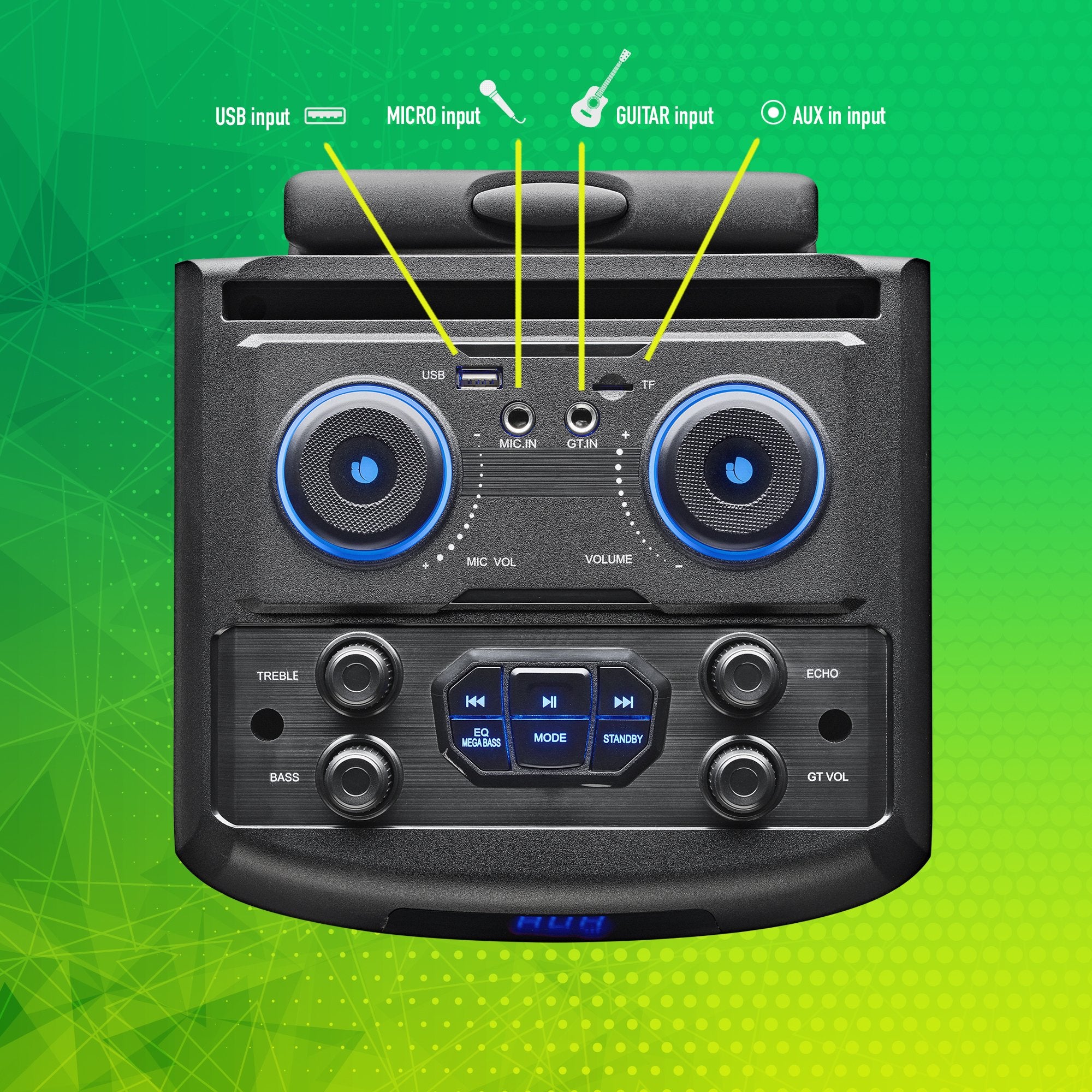 EAN 8435430620108 - NGS WILD DUB ZERO Altavoz portátil estéreo Negro 120 W imagen 9