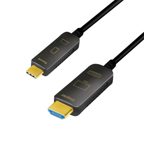 EAN 4052792063226 - LogiLink CUF0101 adaptador de cable de vídeo 15 m USB Tipo C HDMI tipo A (Estándar) Negro imagen 1