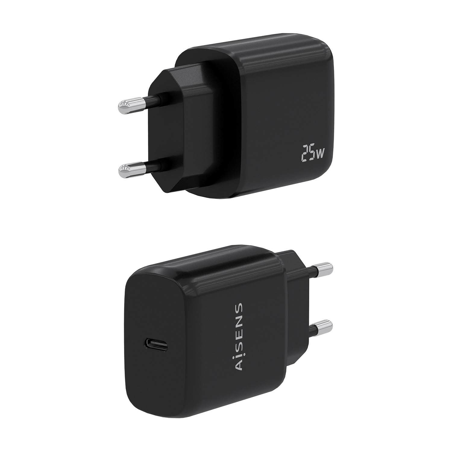 Aisens Cargador Usb-C Pd3.0 1 Puerto 1xusb-C 25w - Negro