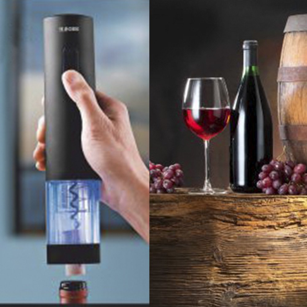EAN 5608475005633 - Haeger WO-0BB.001A sacacorchos Abridor de vino eléctrico Negro, Transparente imagen 3