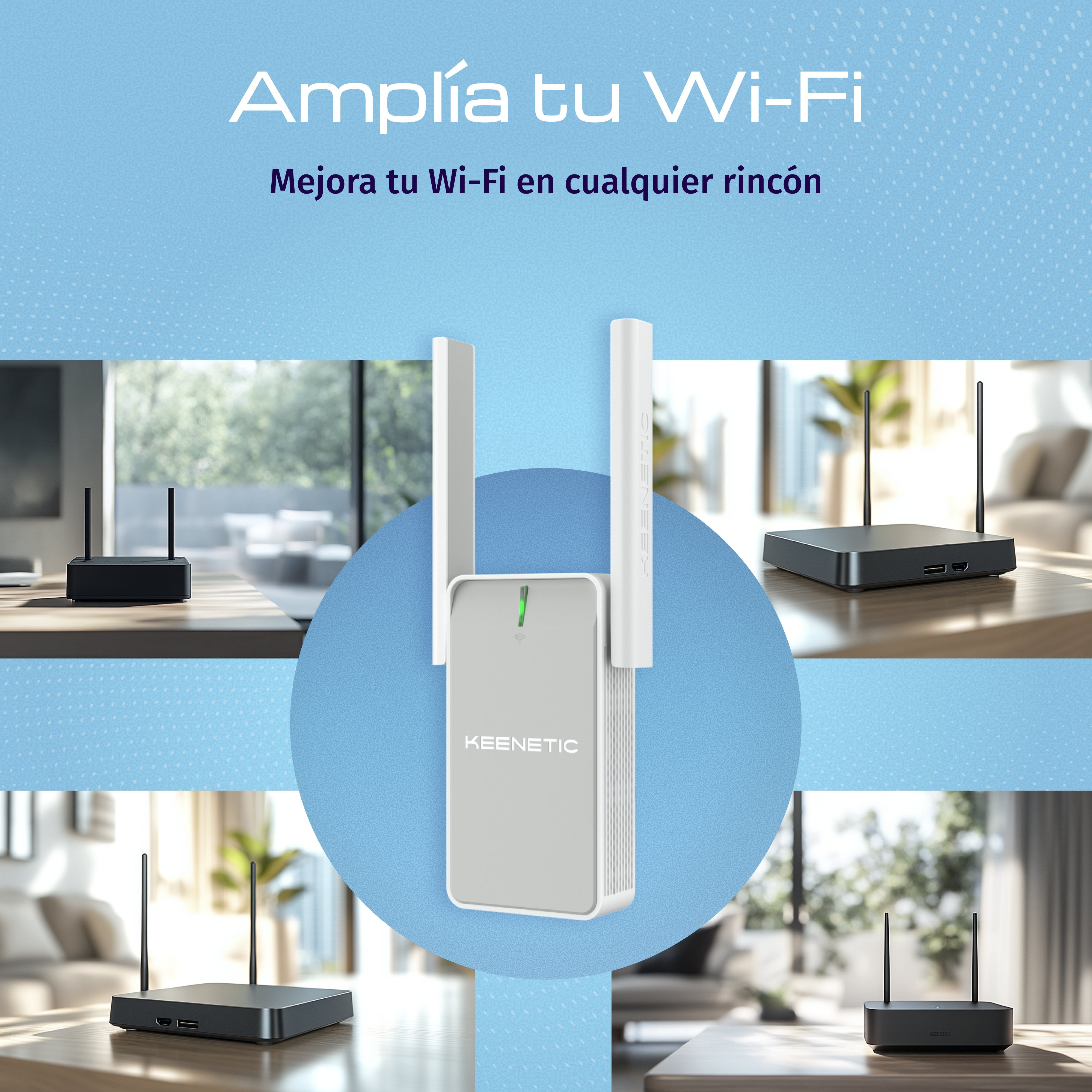 EAN 4897082922100 - Keenetic Buddy 6 (KN-3411) Repetidor de red Blanco, Gris 1000 Mbit/s imagen 3