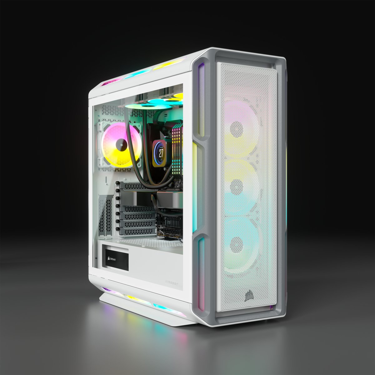 EAN 0840006645184 - Corsair iCUE 5000T RGB Midi Tower Blanco imagen 2