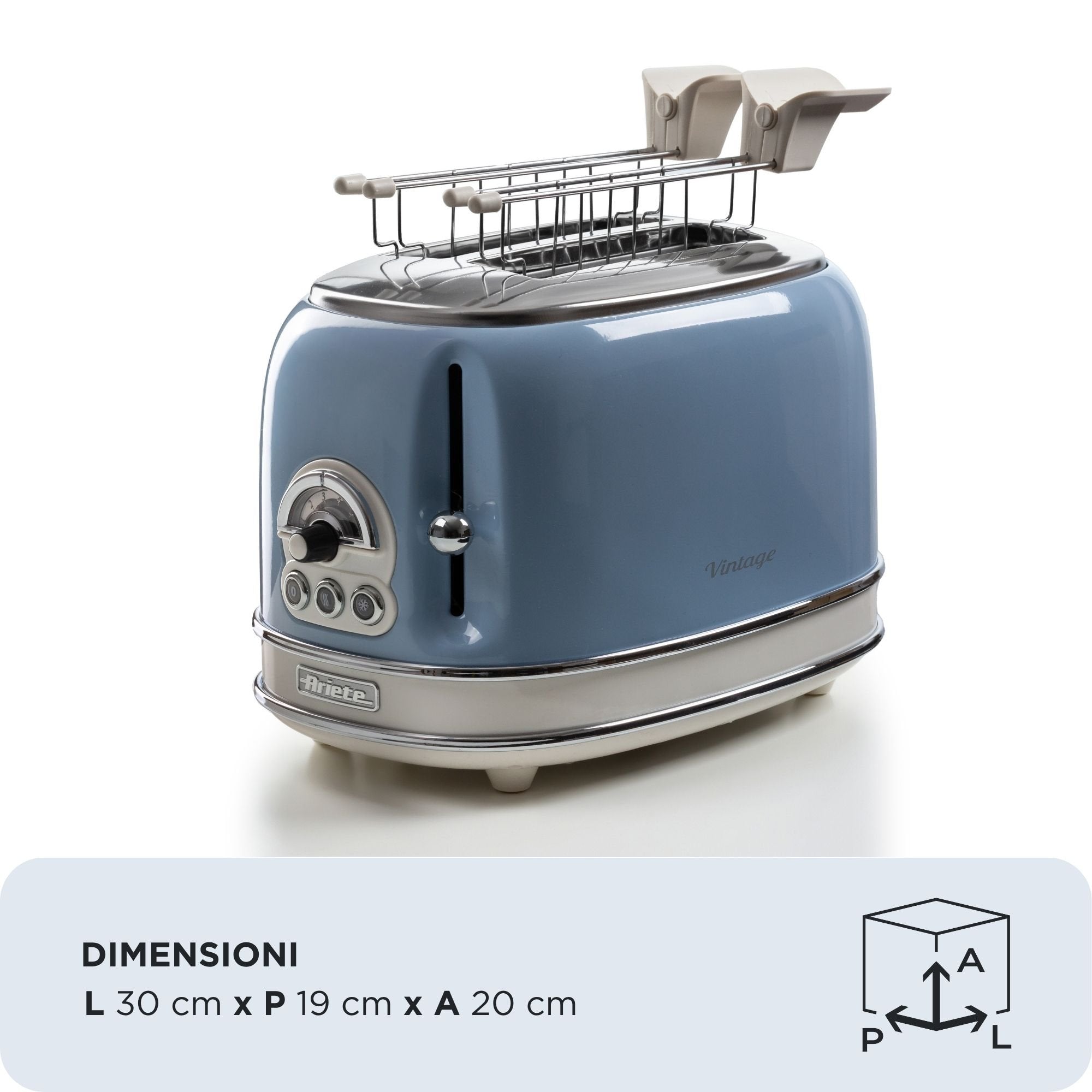 EAN 8003705114890 - Ariete 0155/05 6 2 rebanada(s) 810 W Azul claro imagen 4