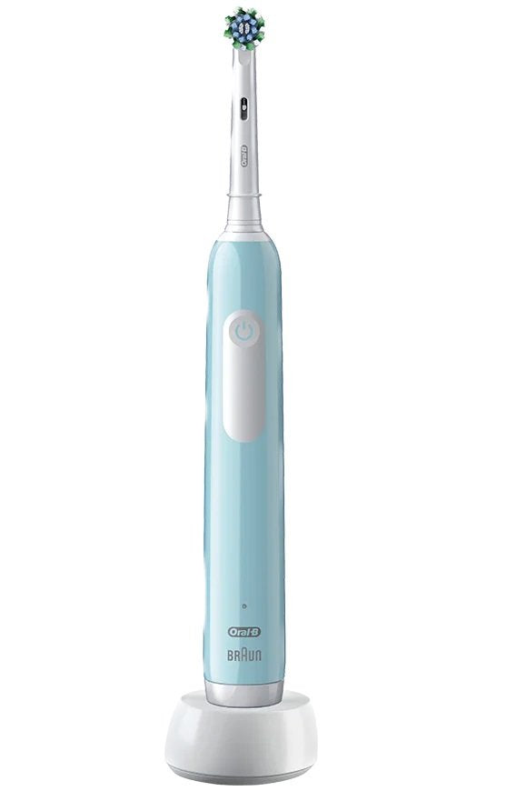 EAN 8700216012942 - Oral-B Pro 1 Cross Action Adulto Cepillo dental giratorio Azul, Blanco imagen 1