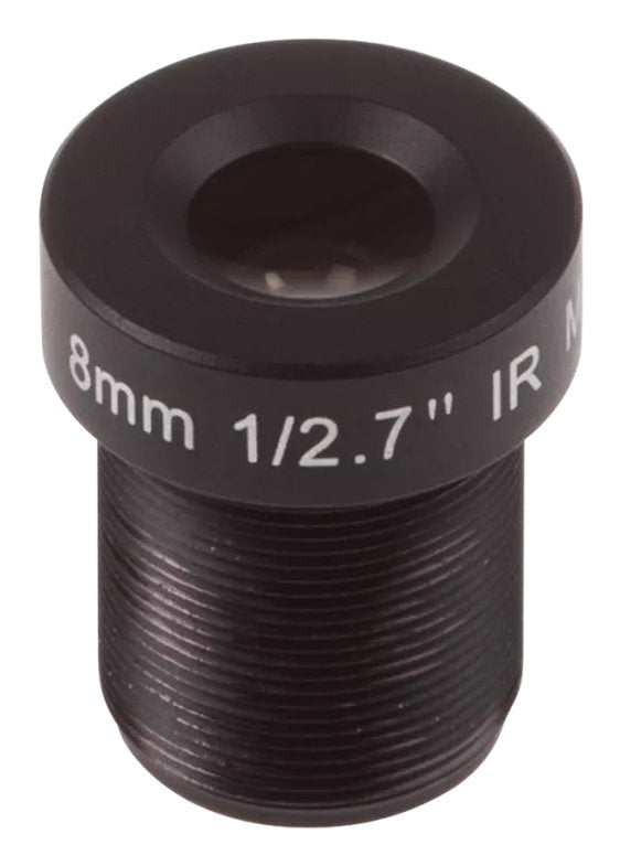 Lens M12 8.0 Mm F1.8 Ir 10p With Removable Ir Cut Filter.