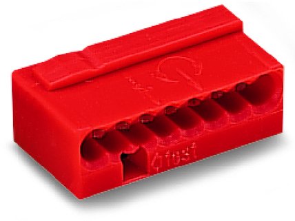 Wago 243-808 Conector Rojo