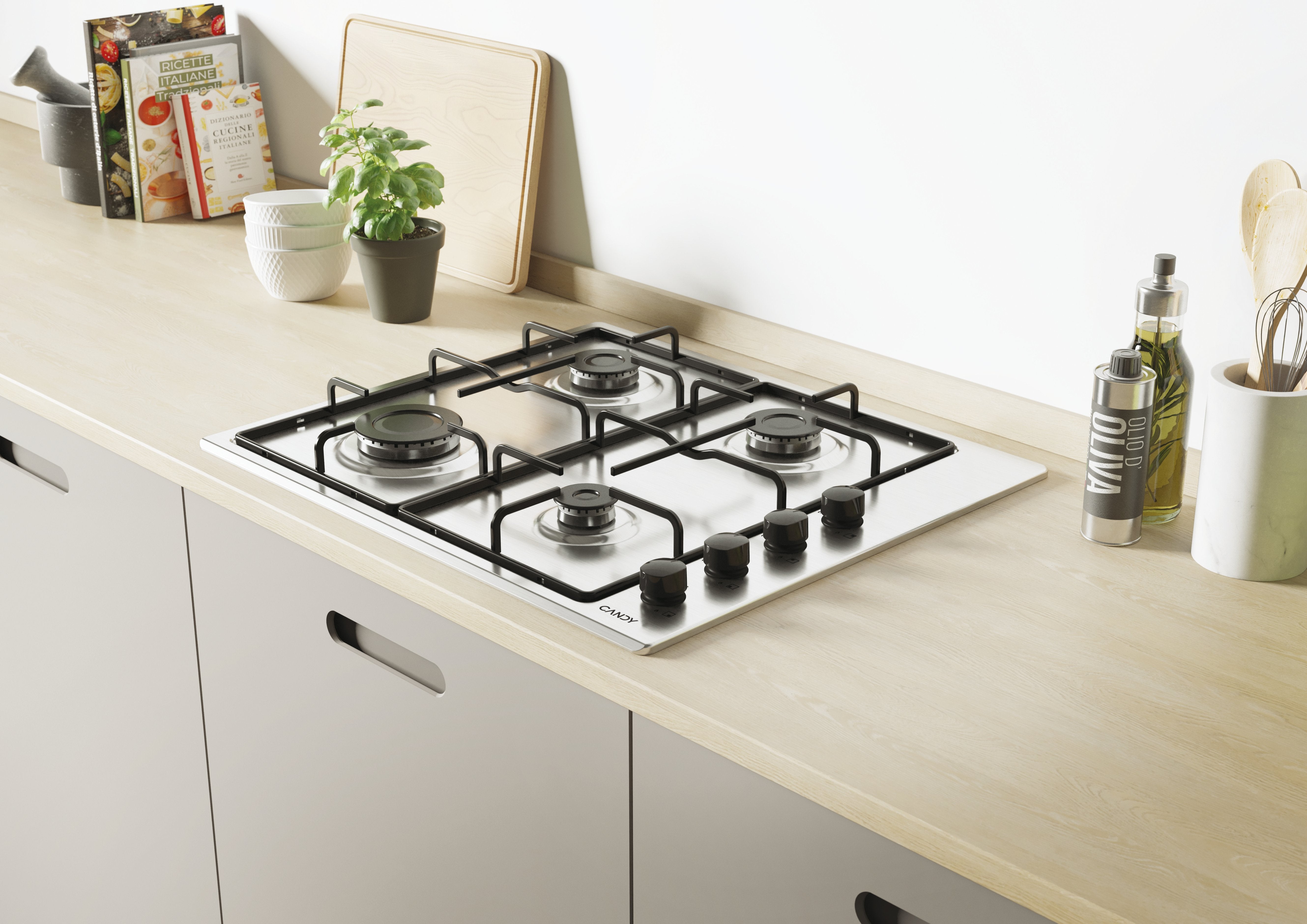 EAN 8059019059112 - Candy Smart CHW6LBX/4U Acero inoxidable Integrado 60 cm Encimera de gas 4 zona(s) imagen 3
