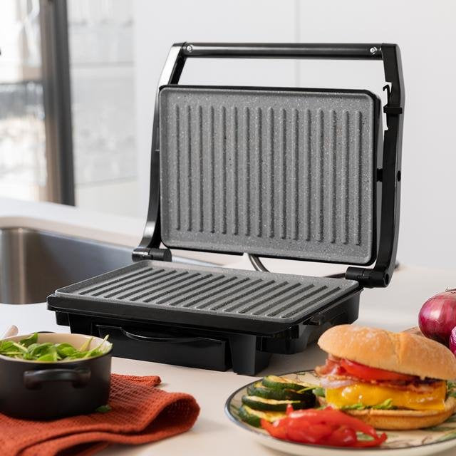 Grill Eléctrico Cecotec Rock N Grill 1000 Dark 1000w Tamaño 254*175mm