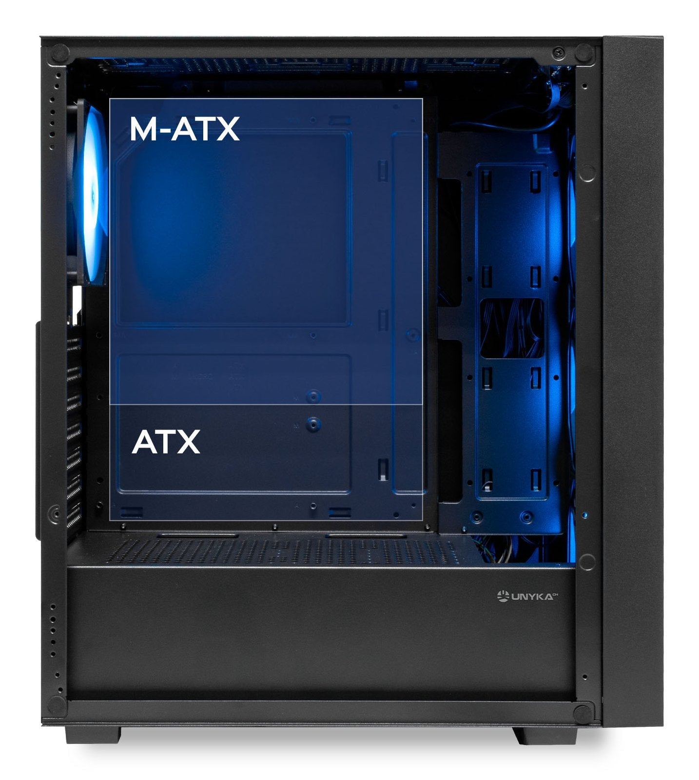 Unykach Revelat Mesh Compact Edition Caja Atx, Micro Atx, Itx - Lateral De Vidrio Templado - 3.5", 2.5" - Usb-A 2.0,