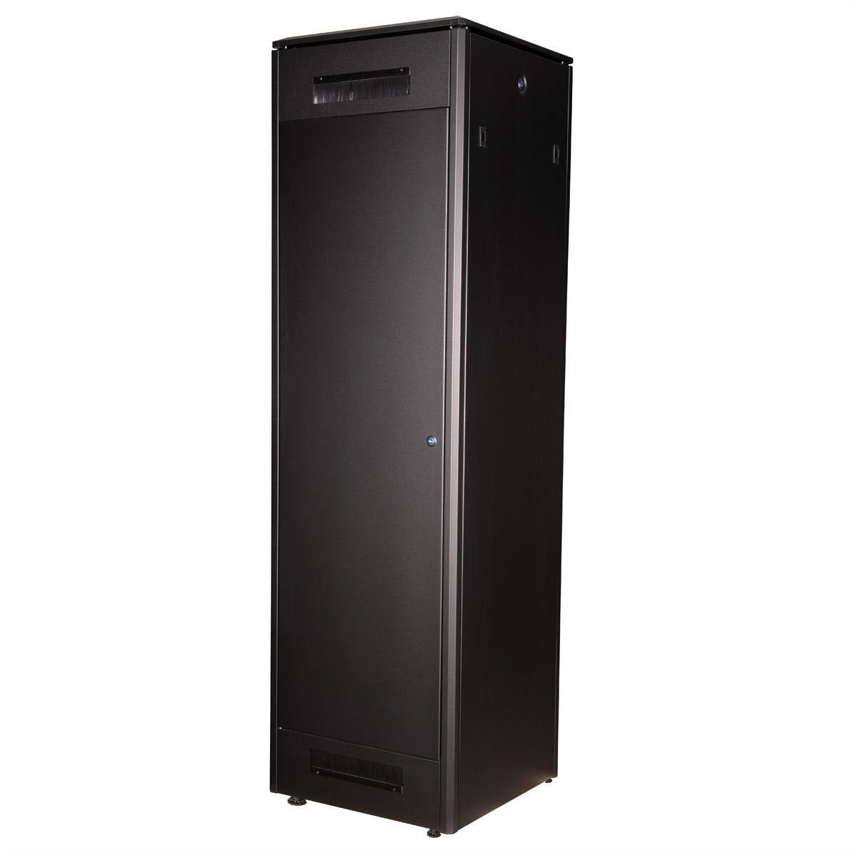 Roline 19-Zoll Netzwerkschrank Pro 47 He, 600x600 Bxt Glastr Schwarz