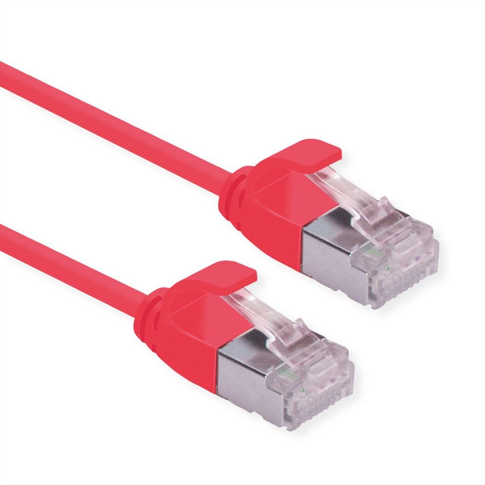Roline Verde U Ftp Cable De Red Cat.6a (Class Ea), Lsoh, Slim, Rot, 0,15 M
