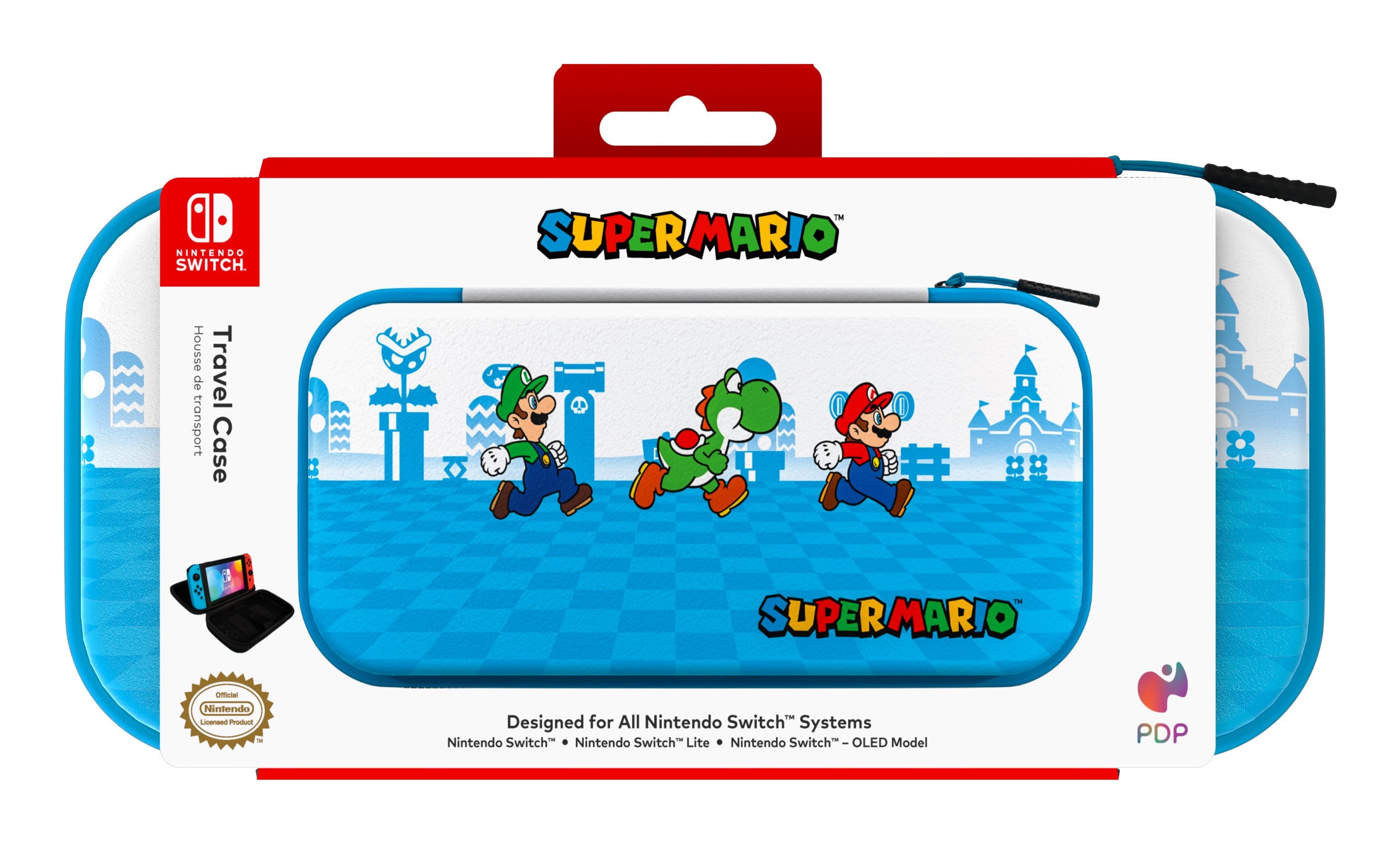 EAN 0708056071004 - PDP 500-218-MRES funda para consola portátil Funda protectora rígida Nintendo Azul, Blanco imagen 5