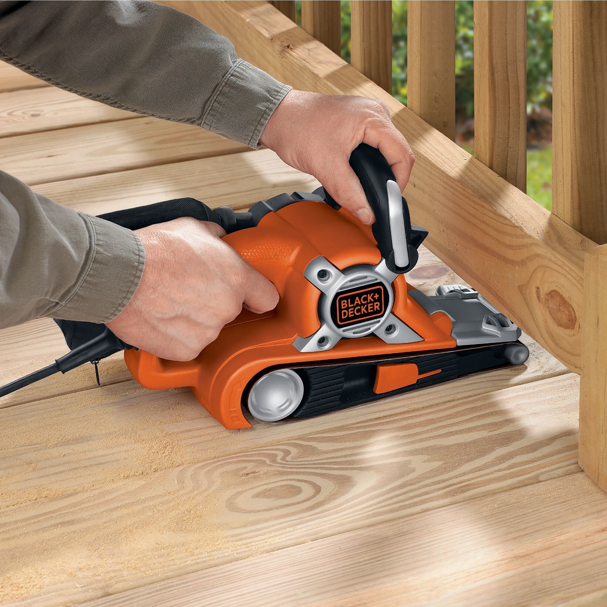 EAN 5035048128718 - Black & Decker KA88 lijadora portátil Lijadora de banda Naranja imagen 2