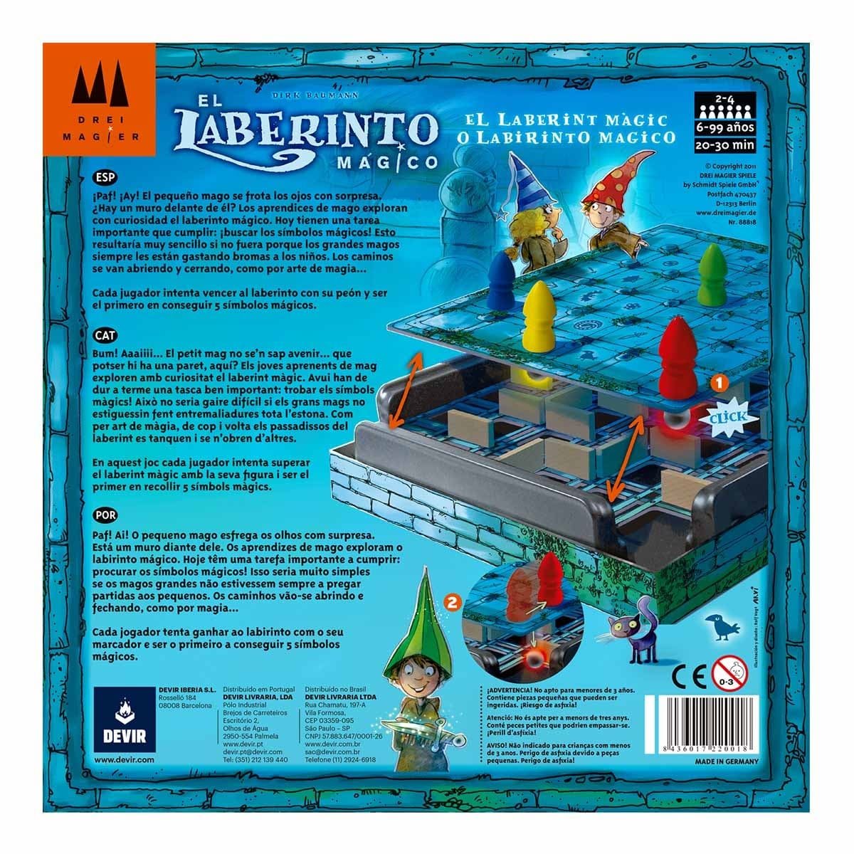 Juego De Mesa Devir Laberinto Mgico Pegi 6