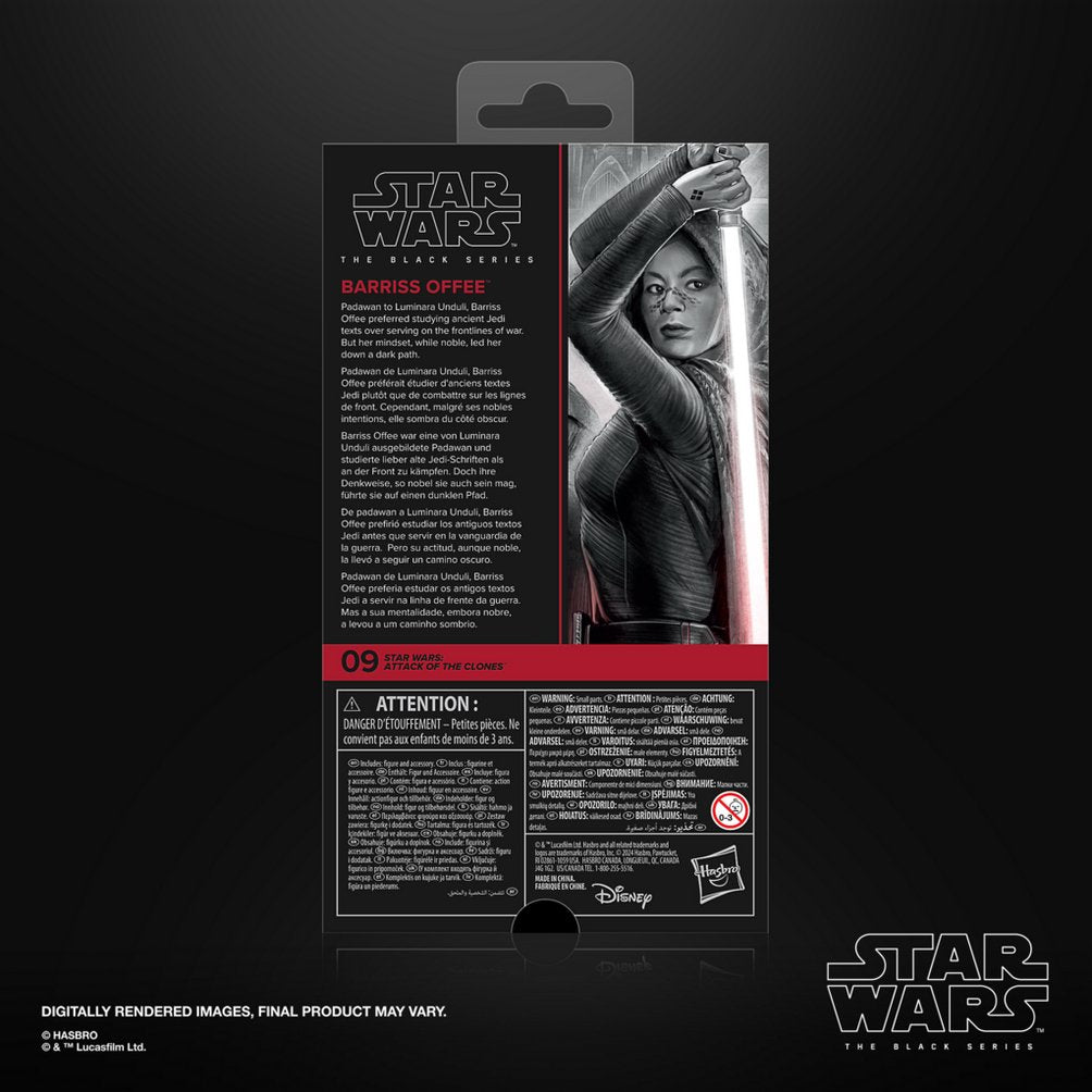 Figura Hasbro Star Wars The Black Series Attack Of The Clones Barriss Offee