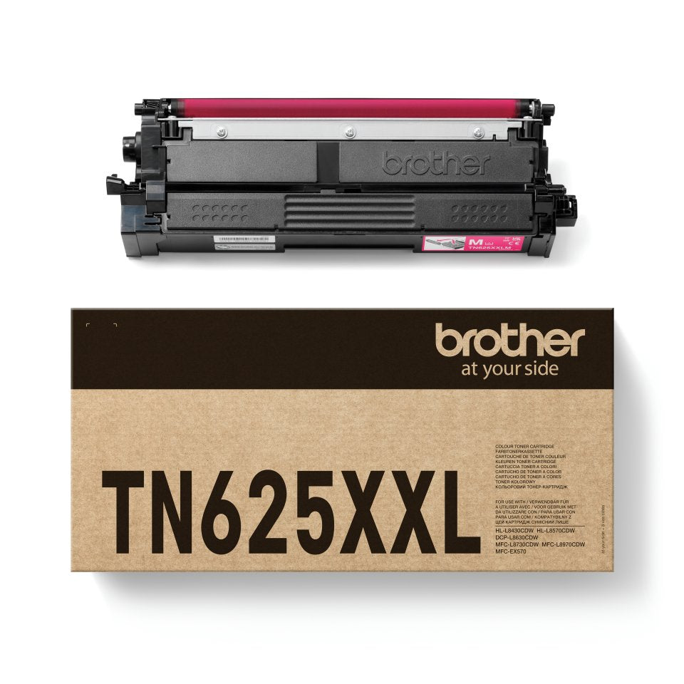 EAN 4977766843614 - Brother TN-625XXLM cartucho de tóner 1 pieza(s) Original Magenta imagen 1