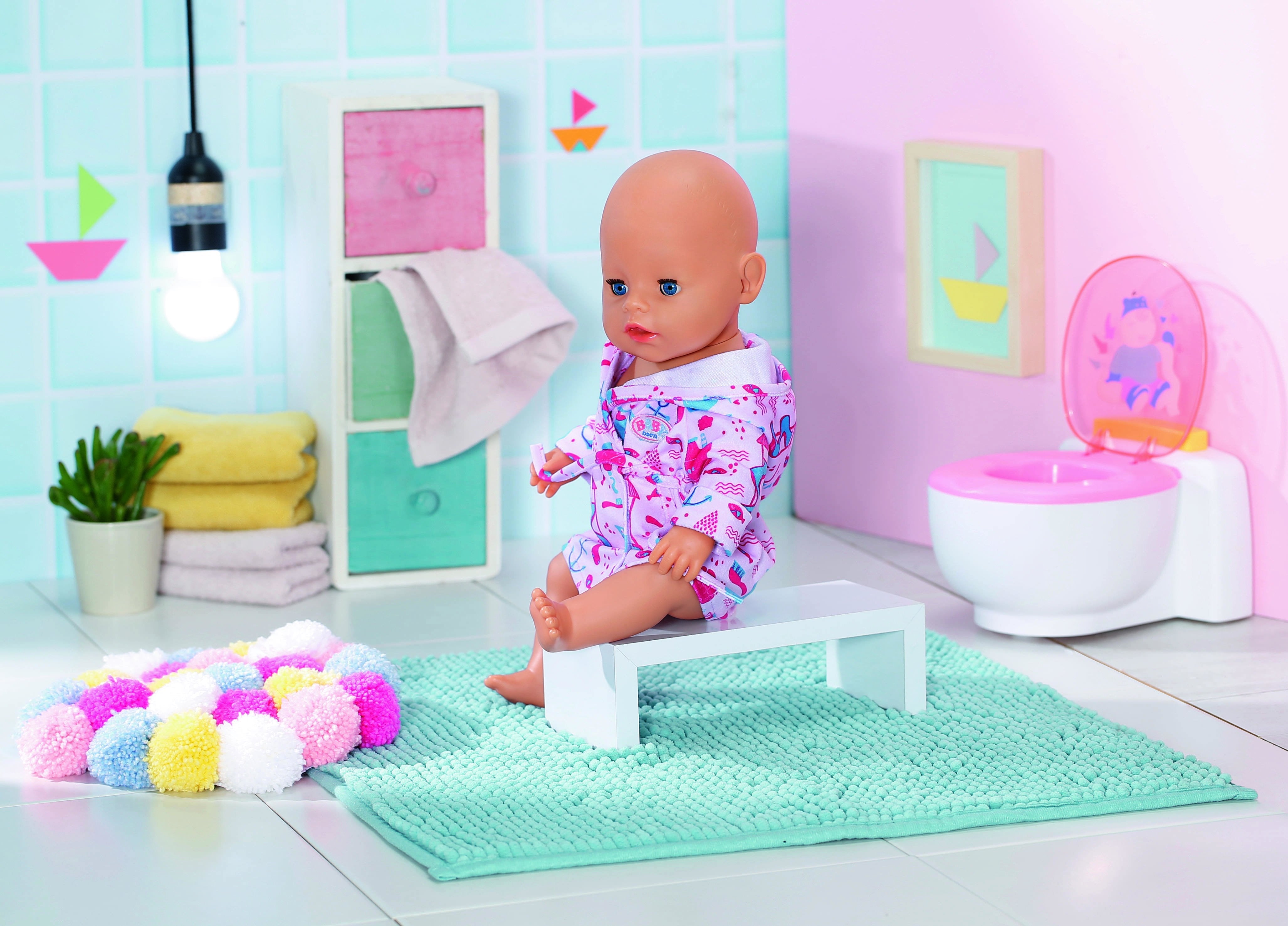 Accesorios Para Muñecas Zapf Creation Baby Bornâ® Albornoz De Baño 43cm