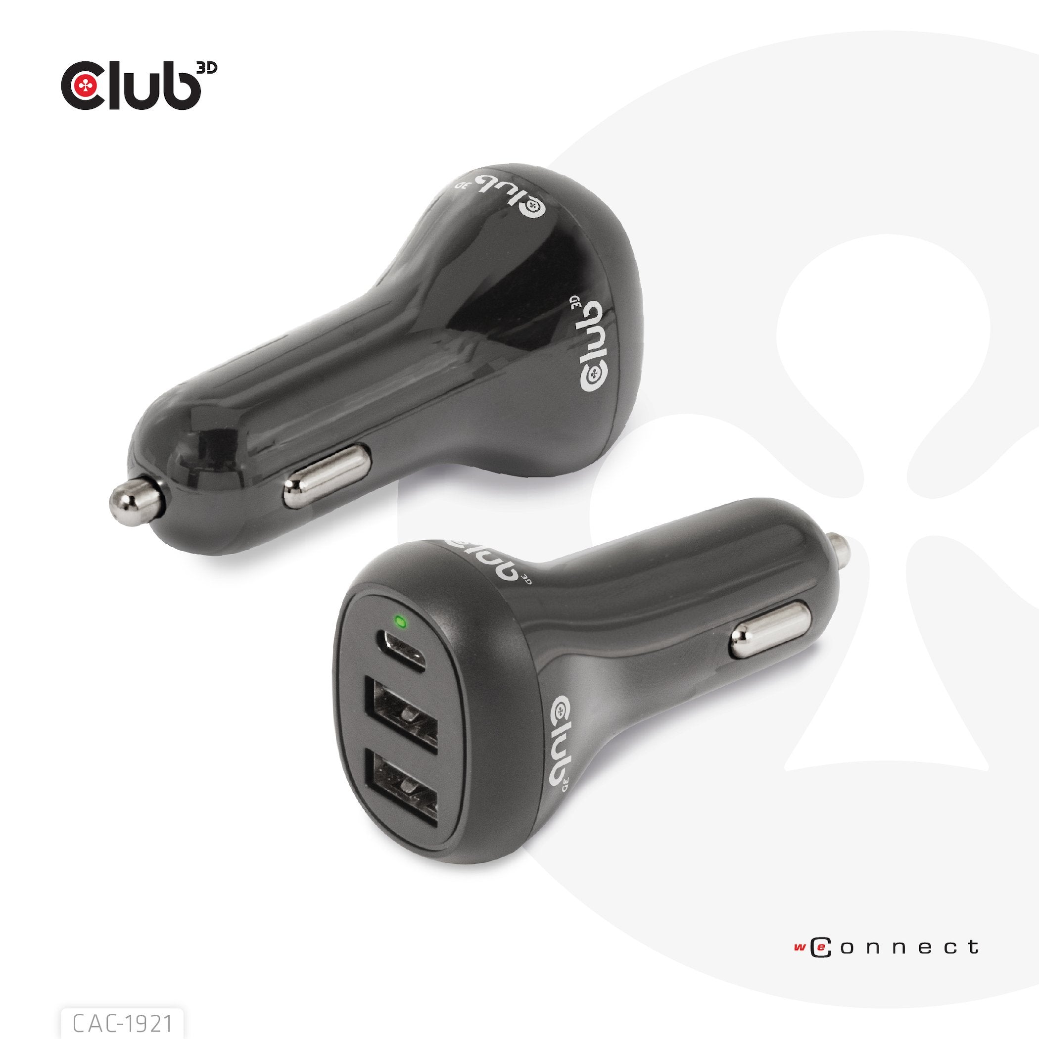 EAN 8719214472788 - CLUB3D CAC-1921 cargador de dispositivo móvil Portátil Negro Encendedor de cigarrillos Auto imagen 8