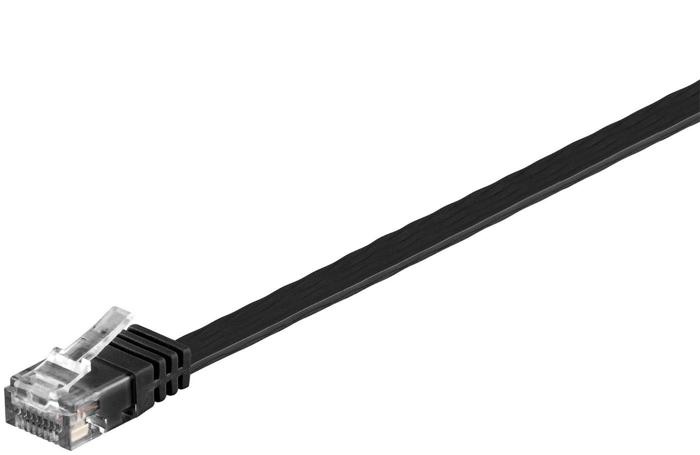 U/Utp Cat6 1.5m Black Flat Unshielded Network Cable,