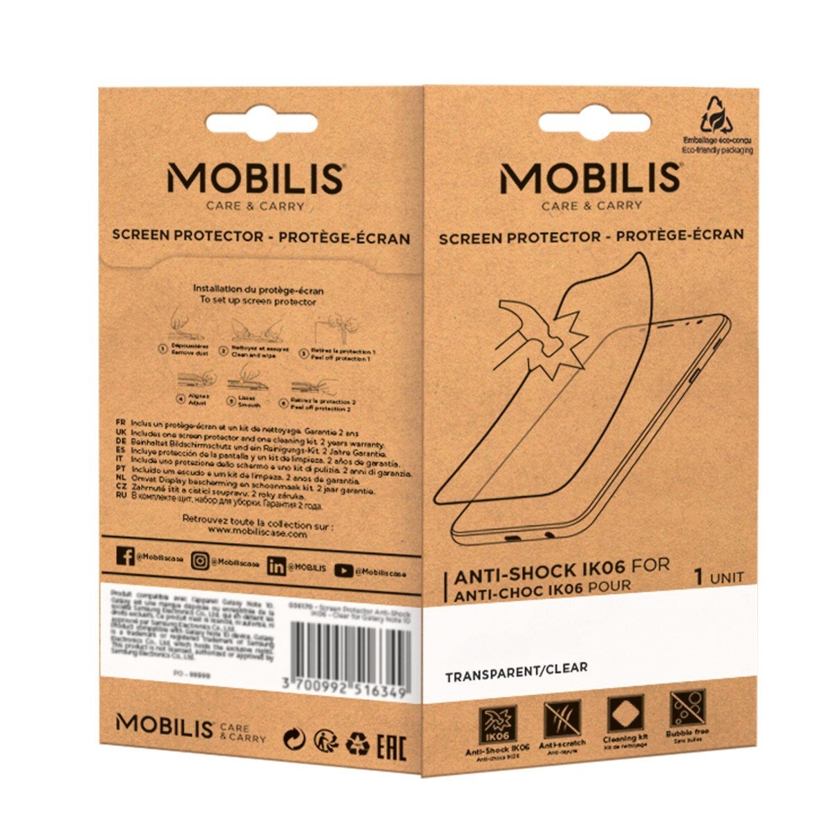 EAN 3700992530130 - Mobilis 036302 protector de pantalla o trasero para teléfono móvil Zebra 1 pieza(s) imagen 3